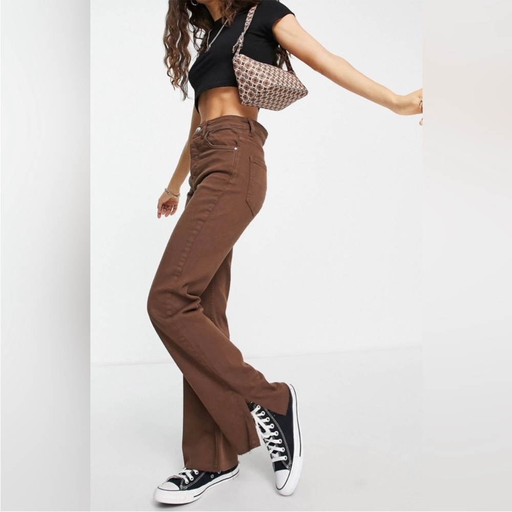 Stradivarius Slim Flare Button up jeans